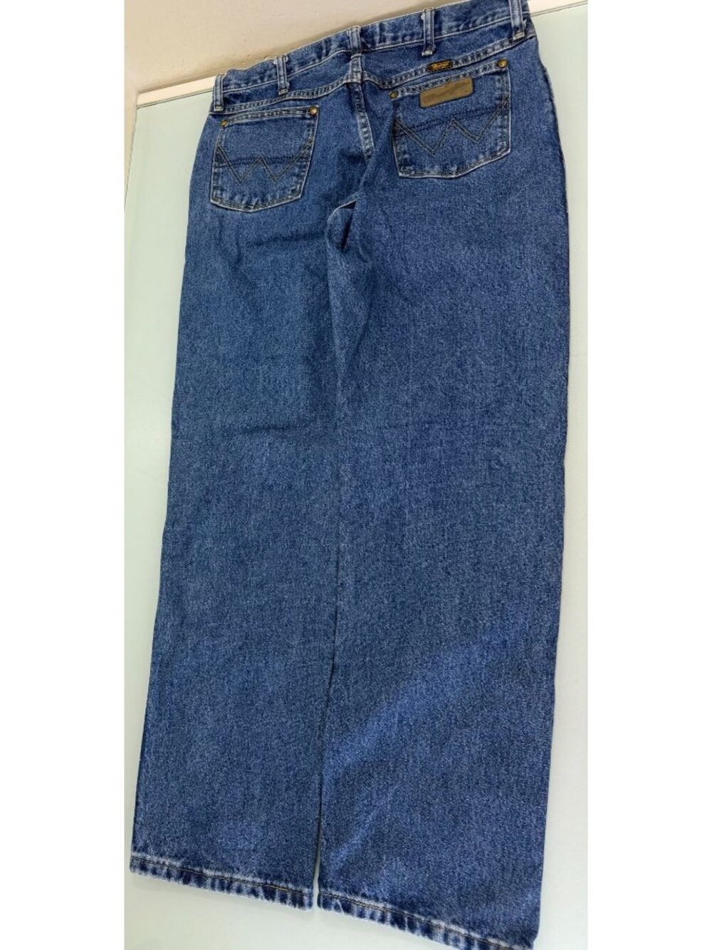 Wrangler George Strait Jeans Mens 34x32 Blue Straight Leg Rodeo A102 Western